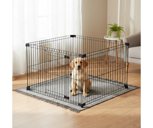 Отряд-манеж для собак и щенков Ferplast Dog Fence (Ферпласт Дог Фенс) 126.6 х 126.54 х 87.4 см - Н90 Отряд-манеж для собак и щенков Ferplast Dog Fence (Ферпласт Дог Фенс) 126.6 х 126.54 х 87.4 см - Н90