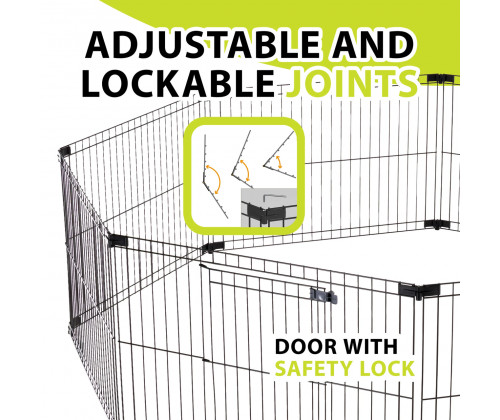 Отряд-манеж для собак и щенков Ferplast Dog Fence (Ферпласт Дог Фенс) 215.8 х 215.8 х 60.7 см - Н60 х 8 Отряд-манеж для собак и щенков Ferplast Dog Fence (Ферпласт Дог Фенс) 215.8 х 215.8 х 60.7 см - Н60 х 8