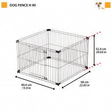 Отряд-манеж для собак и щенков Ferplast Dog Fence (Ферпласт Дог Фенс) 126.6 х 126.54 х 87.4 см - Н90
