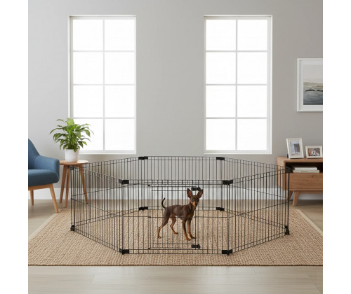 Отряд-манеж для собак и щенков Ferplast Dog Fence (Ферпласт Дог Фенс) 215.8 х 215.8 х 60.7 см - Н60 х 8 Отряд-манеж для собак и щенков Ferplast Dog Fence (Ферпласт Дог Фенс) 215.8 х 215.8 х 60.7 см - Н60 х 8