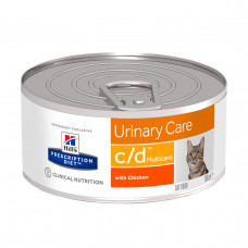 Hills Prescription Diet Feline c/d Multicare (Хіллс Фелін с/д Курица) вологий корм для котів при циститі 156 р.