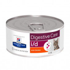 Hills Prescription Diet Feline i/d (Хіллс ПД Фелін ай/д Курка) вологий корм для котів при захворюваннях ЖКТ 156 р.