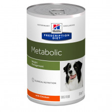 Hills Prescription Diet Canine Metabolic (Хіллс Канін Метаболик Куліка) вологий корм для собак при ожирені 370 р.