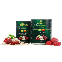 Nuevo Senior (Тиво Сеньєр) вологий корм консерви для літніх собак з ягням яловичиною 800 г х 6 шт.