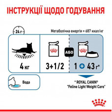 Royal Canin Light Weight Care Jelly (Роял Канін Лайт Вейт) вологий корм (в желе) для зниження ваги в котів 0.085 кг. х 12 шт.