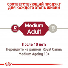 Royal Canin Medium Adult (Рояв Канін Медіум) вологий корм для середніх собак 11-25 кілограм від 12 місяців 0.140 кг.