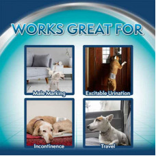 Simple Solution Disposable Male Wraps (Сімпл Солюшн Діспобл) Влагопоглинаючі пояси протекторів для коблів M великі породи