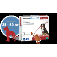 NexGard XL (Фронтлайн Нексгард ХL) таблетки від кліщів і бліх для собак вагою від 25.1 до 50 кг